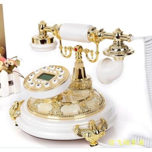 New white landline Retro fixed phone Living room landline Backlit screen/Caller ID