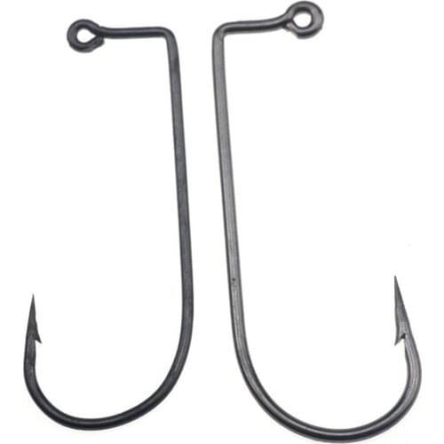 Wholesale 100Pcs Fishing Hooks High Carbon Steel 90 Degree Jig Fish Hooks for Outdoor Sea Ocean Fishing Fishing Tool hot sale