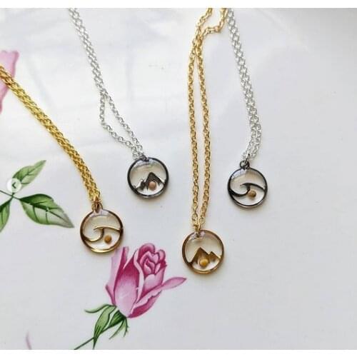 Mustard Seed Pendant Necklace In Mountain - Christian Necklace,Matthew 17:20 Necklace,Faith As Small As A Mustard Seed Necklace