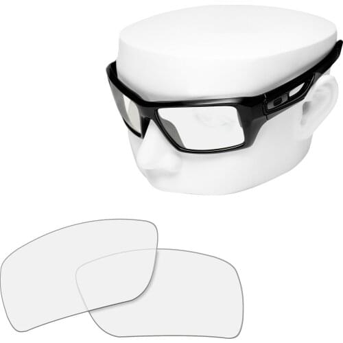 OOWLIT Replacement Lenses of HD Clear for-Oakley Eyepatch 2 OO9136 Sunglasses