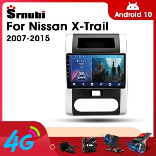 2 Din Android 10.0 Car Player Stereo audio Radio for Nissan X-Trail 2007-2015 Multimedia Video Touch Screen 4G Wifi Speaker DVD