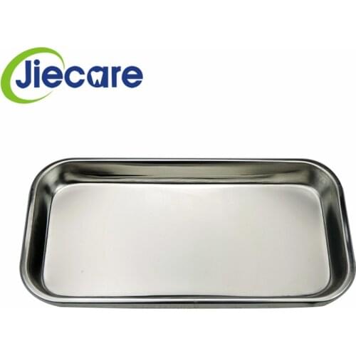 1PC Dental Stainless Steel Medical Tray Square Plate Oral Care Dentist Materials Plates for Teeth Dental Laboratory Equipment