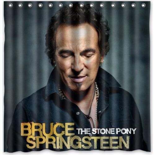 Bathroom Products Polyester Fabric Bruce Springsteen Printed Shower Curtains Waterproof&Washable Bath Curtains 72"x72"
