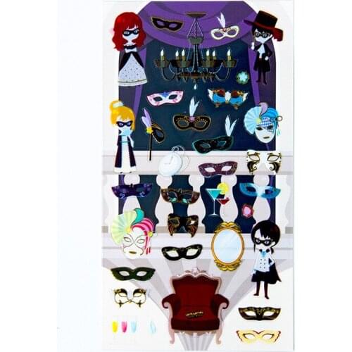 High Quality Sticker Masqueraders Stationery Scrapbooking DIY Hobby Craft Decoration Home Supplies