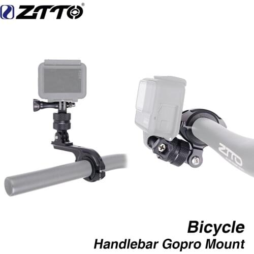 ZTTO 360°adjustable Bicycle Handlebar Rotatable Gopro Mount High-Strength cycling Camera Holder adapter for helmet MTB Road bike