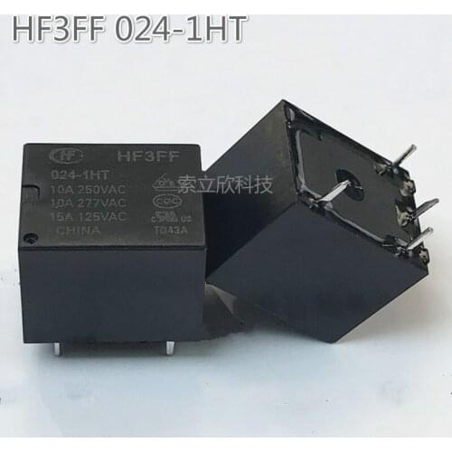 10pcs Hf3ff 024-1ht New Relay 10a 4pin 24vdc