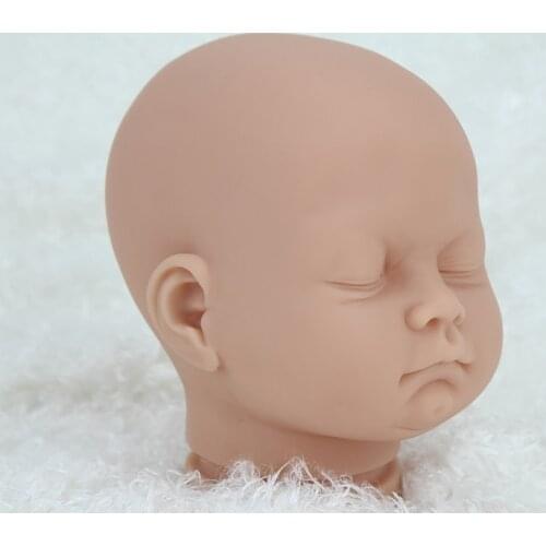 28cm Soft Vinyl Reborn Baby Doll Kits Realistic Sleeping Baby Unfinished Unpainted Doll Kits DIY Reborn Baby Body Parts Mould