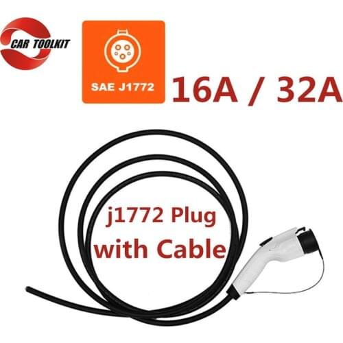16A 32A Type 1 EV Adapter with 5m Cable EVSE SAE J1772 Plug EV Charger Connector EV Socket Electric Car Charging