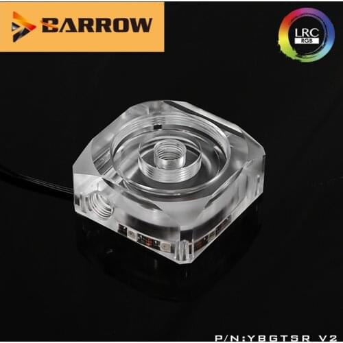Barrow YBGTSR-V2, Acrylic Pump Threaded Top, LRC 2.0, For 17W/DDC Pump, For Install Reservoir Components To Work Independent