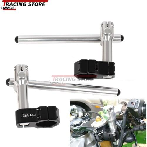 Motorcycle Accessories Universal Performance Stunt Adjustable Handle Bars For 50 mm Handlebar Shift Clip-Ons Fork Riser Higher
