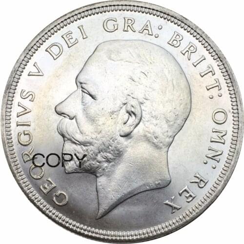 United Kingdom 1931 1 Crown George V silver Crown 90% Silver Copy Coins