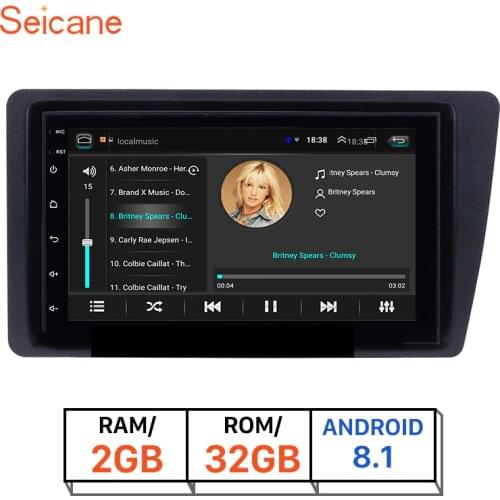 RAM 2GB+ROM 32GB 2din Android 8.1 Car Car Radio GPS Multimedia Unit Player For 2001 2002 2003 2005 Honda Civic left hand drive