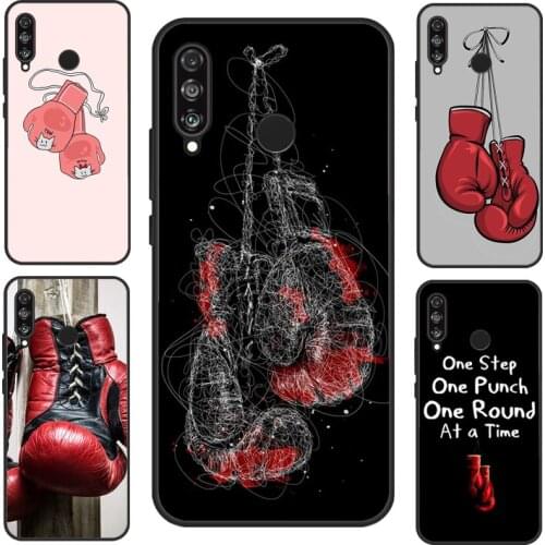 Boxing Gloves For Huawei P40 Lite P20 P30 Pro Mate 20 Lite Nova 5T P Smart 2019 Case For Honor 8X 9X 10i