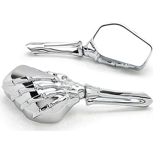 Brand newne Mirror Chrome Custom Motorcycle Skeleton Mirrors For Yamaha V-Max Vmax V Max VMX 1200