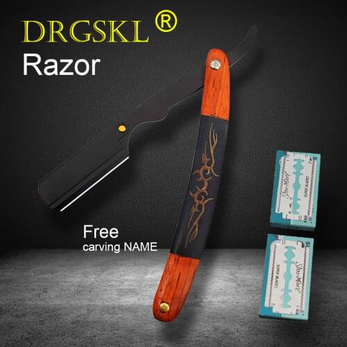 DRGSKL Manual Shaving Razor Classic Mens Safety Razor Portable Face Razor Barber Hair Cut Razor Change Blade Type Shaving Knife