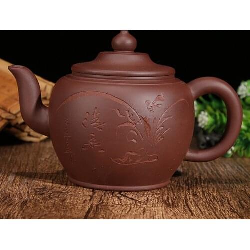 Zisha Teapot Yixing Junde Pot 7-Hole Outlet 370ml Zisha Tea Set Gift Customization