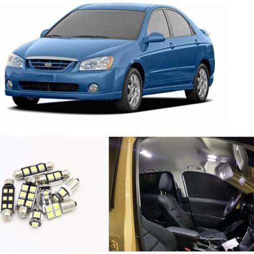 For Kia Spectra 2000 2001 2002 2003 2004 2005 2006 2007 2008 2009 Canbus White Led Interior Package Light Kits