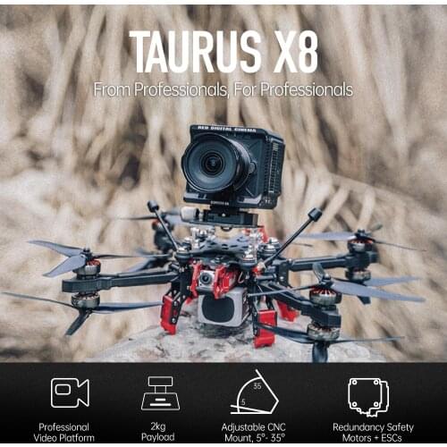 IFlight Taurus X8 HD SucceX-D F7 BLHELIS 80A M8Q-5883 FPV Air Unit XING 2806.5 1300KV 6S 8inch FPV Cinelifter Drone