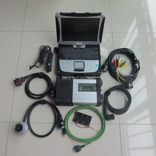 Ready to Use CF19 Laptop with MB Star C5 and HDD 500gb V2021.6 software Connect WIFI SD Diagnostics Tools For Benz DHL Free