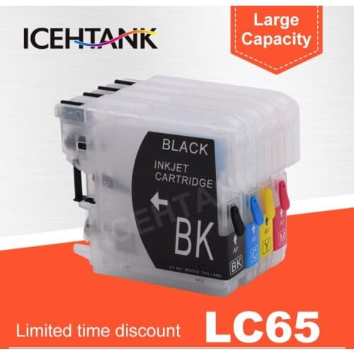 ICEHTANK Refill Ink Cartridge For Brother LC11 LC16 LC38 LC61 LC67 LC980 LC990 LC1100 LC 65 XL DCP-J140W 145C 165C Printer