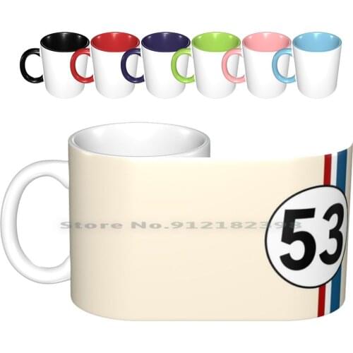 Herbie Ceramic Mugs Coffee Cups Milk Tea Mug Pop Art Eye Catching Cool Design Hot Fashion Modern Herbie Fashion Modern Art