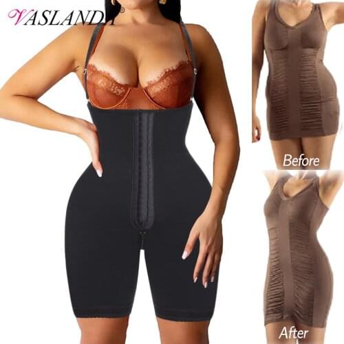 Shapewear Bodysuit for Women Plus Size Full Body Shaper Waist Trainer Slimming Underwear Compression Bodysuits Modeling Straps