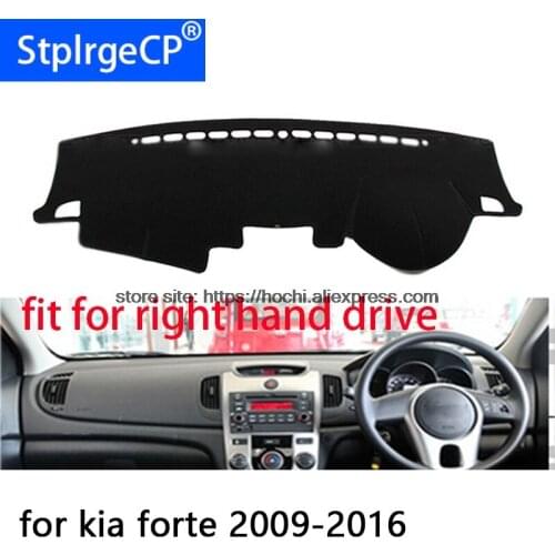 For kia forte 2009-2016 right hand drive dashboard mat Protective pad car-styling Interior Refit sticker Mat products