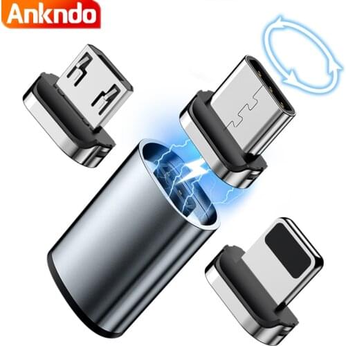 Micro USB Type C Cable Convert Plug Magnetic Cable Adapter Magnetic Charger Cable Connector Mobile Phone Charging Converter