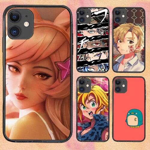 Girl Cartoons Fashion For iPhone 11 Case 6 Mini Pro XS Max X XR 11 8 Plus Luxur Soft TPU Airbag Cover 12Pro 11Pro 12Mini