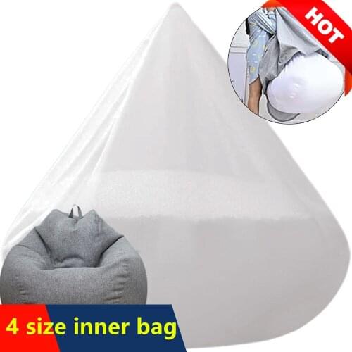 Washable Big XXL Sofa Cover No Filling Bean Bag Chair Pouf Inner Wash Bag Linen Beanbag Ottoman Puff Seat Relax Lounge Furniture