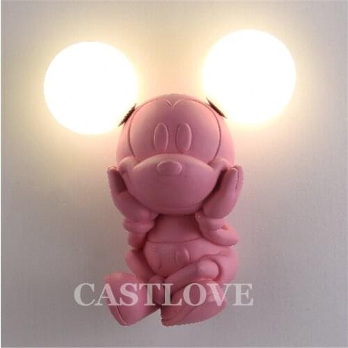 Cartoon Wall Lamps Creative Animal Led Wall Lights Corridor Living Room Decor Lighting Kids Bedroom Bedside Wall Decor Luminaire