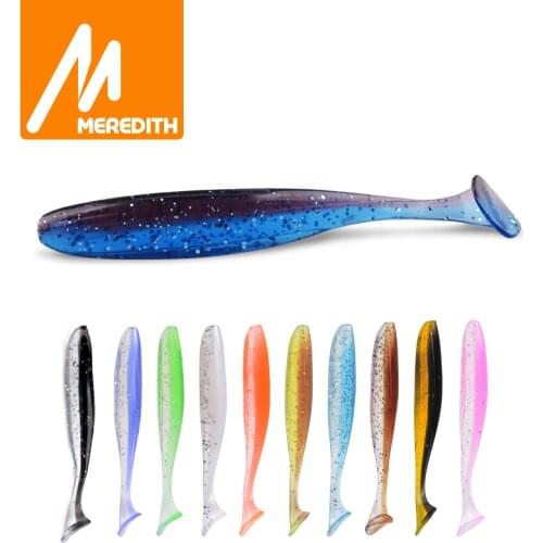 Meredith Easy Shiner Soft Lures 5cm 0.88g 20pcs/lot Swimbaits Artificial Soft Bait Fish Wobblers Double Color Carp Fishing Lures