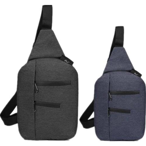 CAI Zipper Messenger Chest Bag for iPad Tablet Flap Mobile Phone Office Shoulder Bags Crossbody Sling Briefcase Casual Style