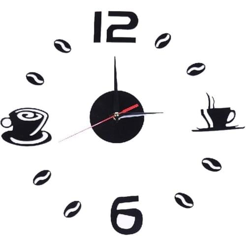 DIY Wall Clock Living Room Acrylic Quartz Watch 3D Clocks reloj de pared Home Decoration Hot Metal Wall Sticker Bedroom Decor