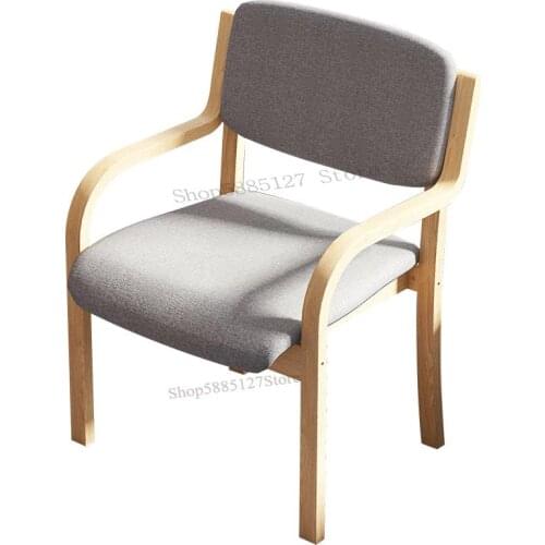 Dining Chair Nordic Modern Simple Household Economical Back Chair Stool Single Back Cloth Balcony Wooden Chair