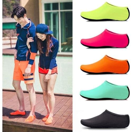 1 Pair Seaside Beach Shoes Men Women Summer Diving Shoes Quick Dry Non-Slip Barefoot Protector Shoes Swimming Surfing Socks