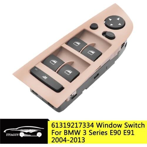 Front Left Driving Power Window Switch Button Console Panel For BMW 3 Series E90 E91 318i 320i 325i 335i 2004-2013 61319217334