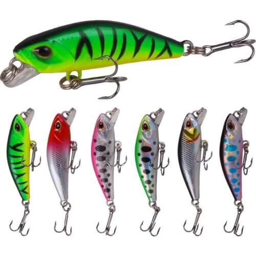 Luya Bait Submerged Mino 3.5g 4.5g Micro-Minor Bait Alice Mouth Bass Mandarin Fish Blood Groove Hook Lifelike Fishing Gear Lure