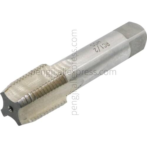 RC 1/2 " -14 BSP 55 Degree Pipe Thread HSS Tap, Tapered Pipe Thread Tap Used for Conventional Machine Tapping or CNC Tapping