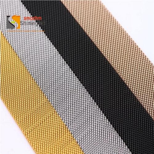 Smochm New watchband Milanese Loop Bracelet Stainless Steel Strap Band for Apple Watch 44mm/42mm/40mm/38mm Series 4/3/2/1
