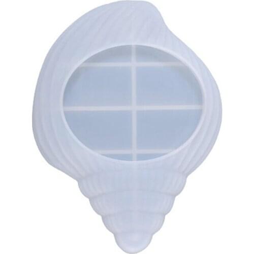 Conch Tray Resin Silicone Mold, for Making Jewelry Storage Tray Makeup Sponge Rack Holder Dish Plate Home Decor