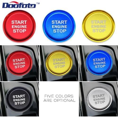 Car Engine Start Styling Sticker Circle Ring Accessories Fit For Volkswagen Phideon For Tiguan L Allspace Teramont Atlas