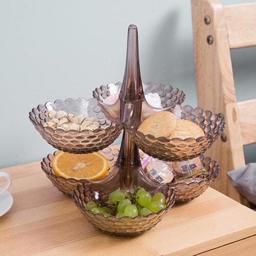 Fruit Plate Cake Dessert Rack Plates European Wedding Party Fruit Storage Basket Removable Snack Candy Snack Tray