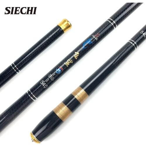 SIECHI Mini Hand Fishing Rod Telescopic Sea Saltwater Freshwater Carbon Fiber Casting Stream Pole River Lake Pesca 3.6M~7.2M