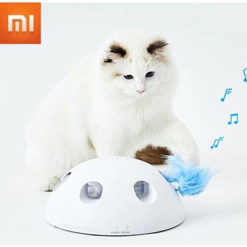 Xiaomi PETKIT Smart Electric Interactive Cat Toy with Feather Automatic Telescopic Pet Game Pet Supplies Funny Cat Kitten Toy