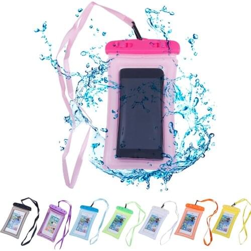 Universal Waterproof Smartphone Case For Phone Pouch Bag Underwater Clear PVC Sealed Phone Case For Smart Phones