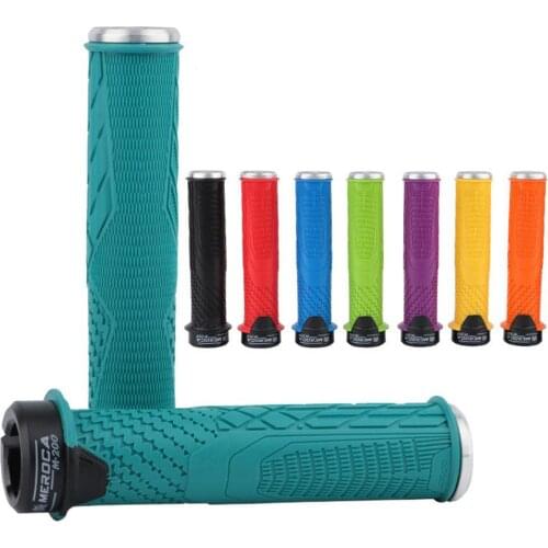 1Pair Bike Grips Lockable Cycling Handle Grip for MTB Aluminum Alloy Handle Plug Bike Handlebar Grips Cover Anti-slip Bike Part