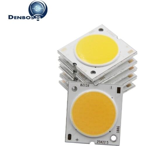 10PCS 25mm 22.5mm light area 20mm LED COB Strip Square Flip chip High lumen Light Source Module 10W 15W 20W 30W COB bulb lamp