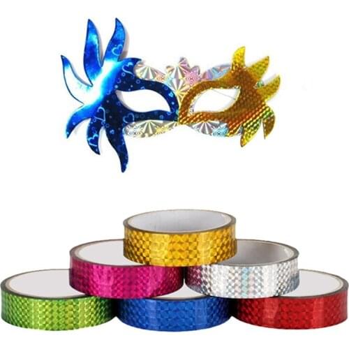 2pcs Rhythmic Gymnastics Decoration Holographic Artistic Tapes Prismatic Glitter Tapes high quantity Artistic Hoops Stick
