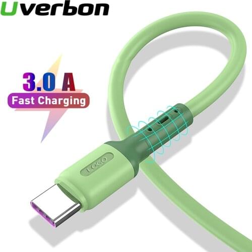 3A Liquid Silicone Micro USB Cable Type C Fast Charging Mobile Phone Data Cable For Samsung S20 Huawei P30 pro Xiaomi Redmi
